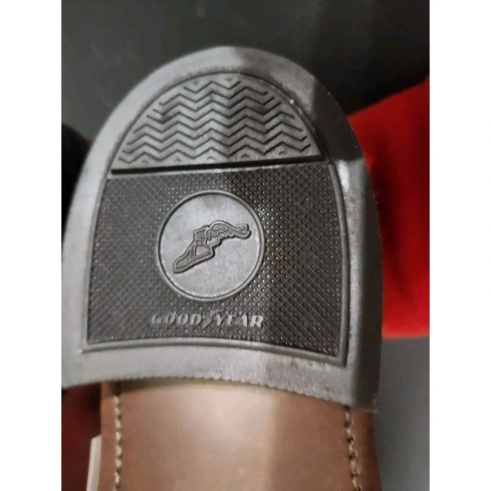 NEW Leather Classics Goodyear Dress Slip On Loafers Red Brown 8.5 3E USA Made